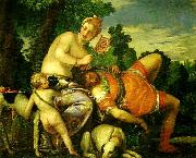 Paolo  Veronese venus and adonis oil painting on canvas